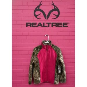 🔥Northcrest 🩷💚🤎 Max-1 Camo Pink Quilted Fleece Jacket Womens Medium NWT